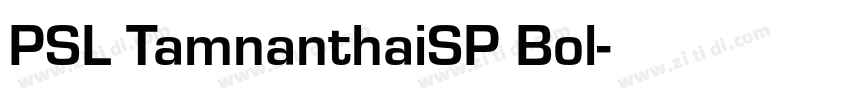 PSL TamnanthaiSP Bol字体转换